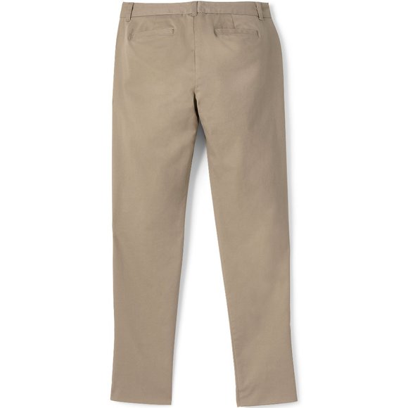 Lands' End Women's Stretch Pencil Pants, SCH UNI, Khaki, NWT - Picture 2 of 2
